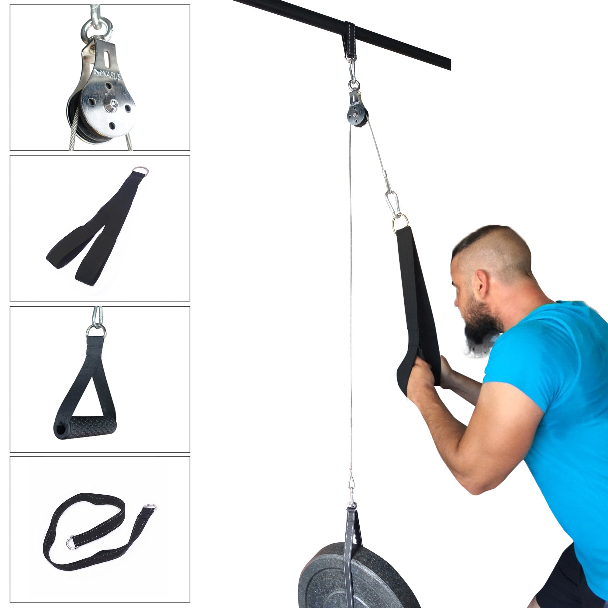 Home Gym Cable Pulley System
