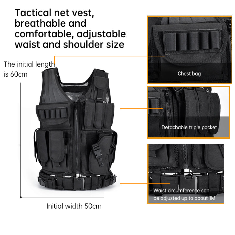 Multi-Pocket Tactical Training Vest