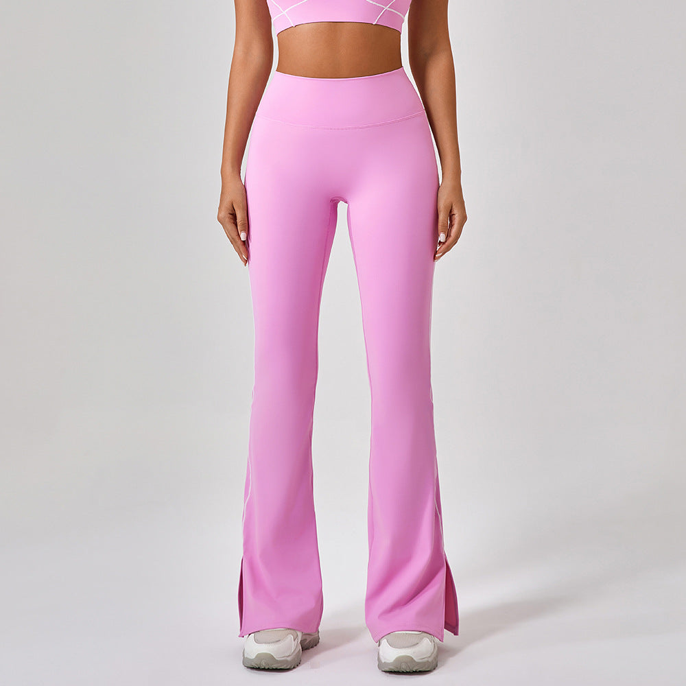 Women's High-Waisted Split-Hem Yoga Pants