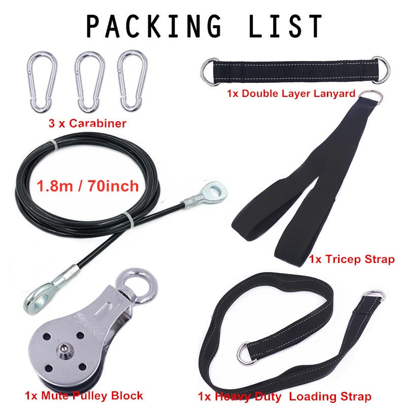 Home Gym Cable Pulley System