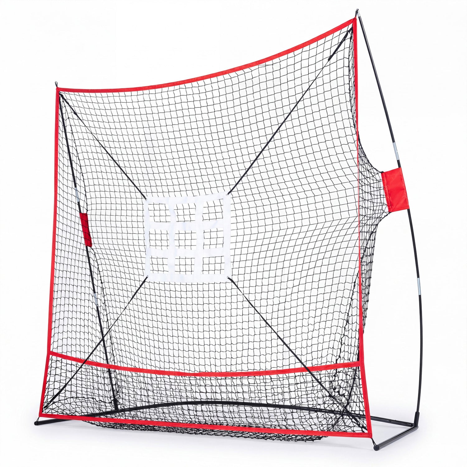 Baseball Practice Net with Strike Zones, 7 × 7.4 ft