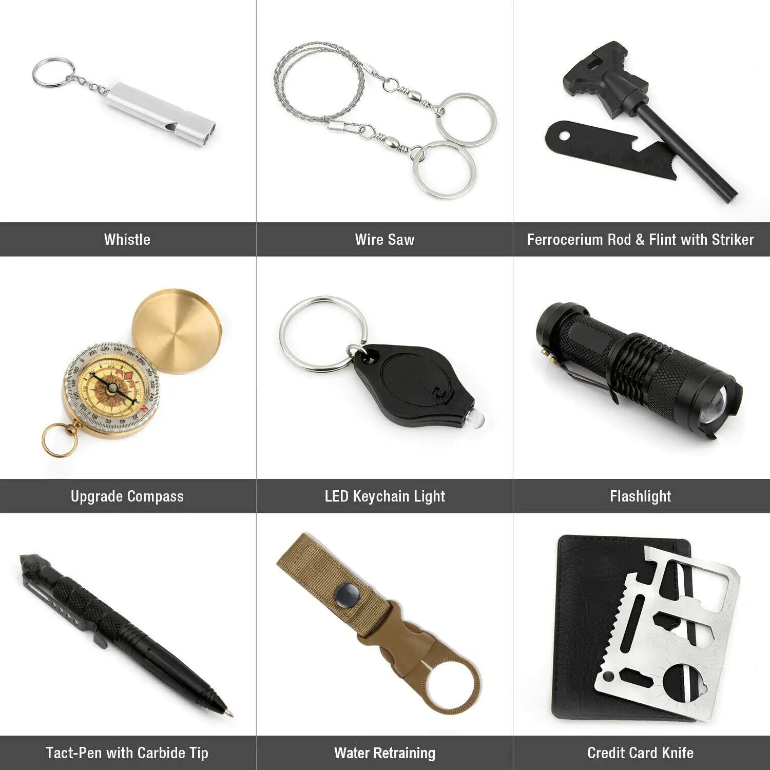 14-in-1 Outdoor Survival Kit