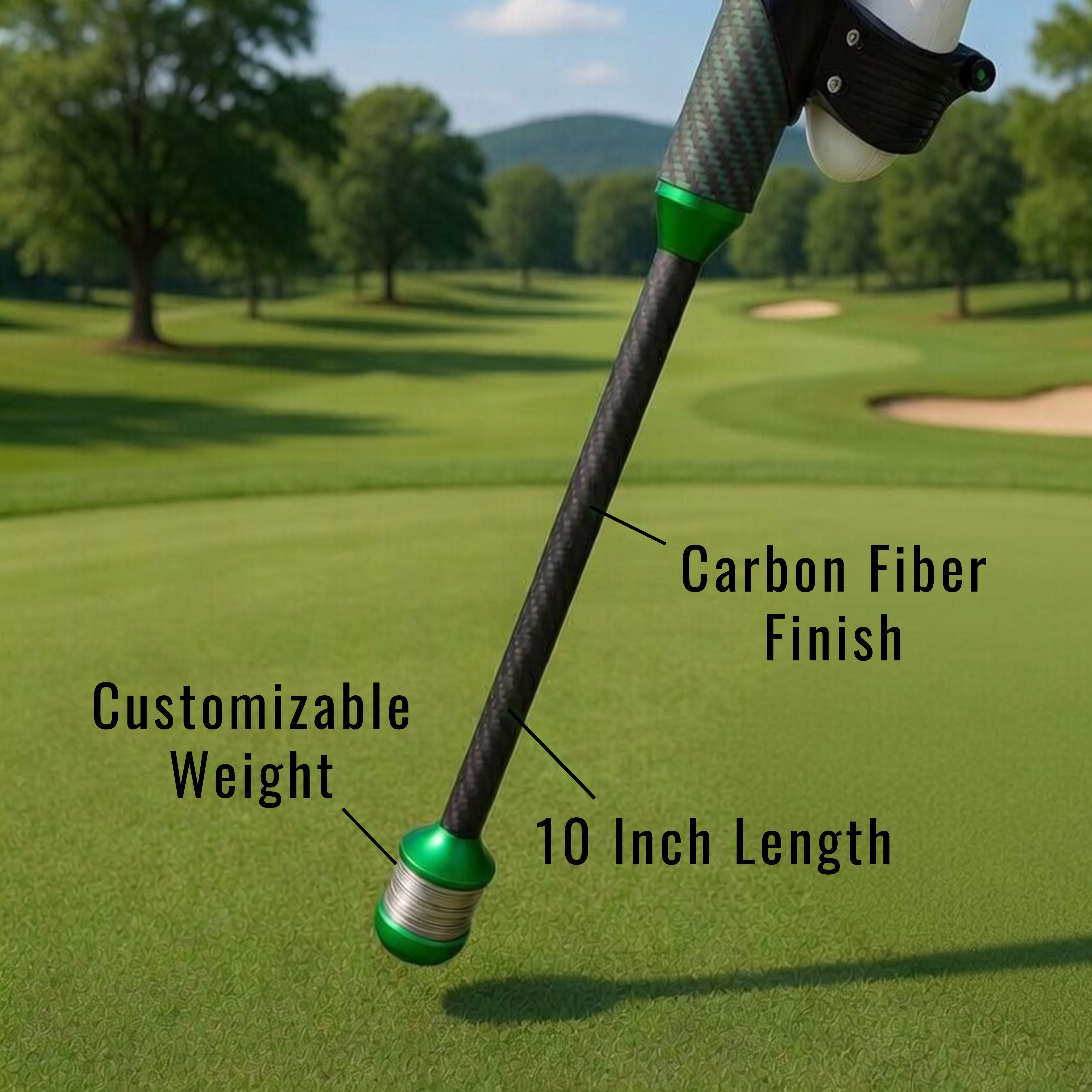 DriVR Elite - Adjustable VR Weighted Golf Club Handle Accessory - Compatible with Quest 2, 3/3s, and Pro