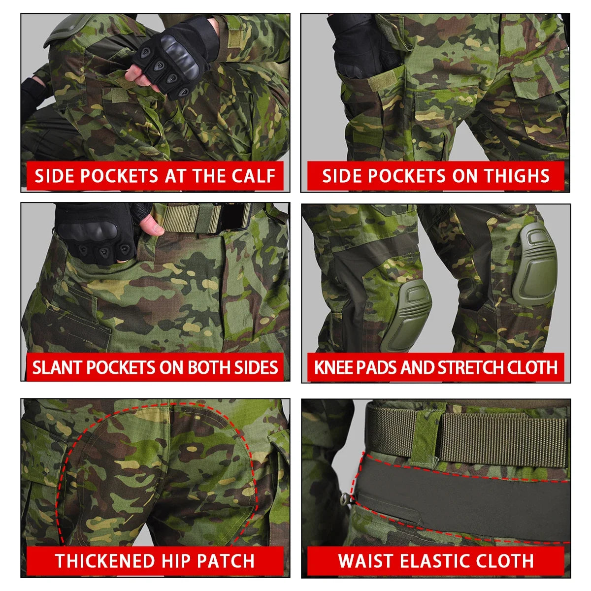 Men's G3 Tactical Pants with Knee Pads