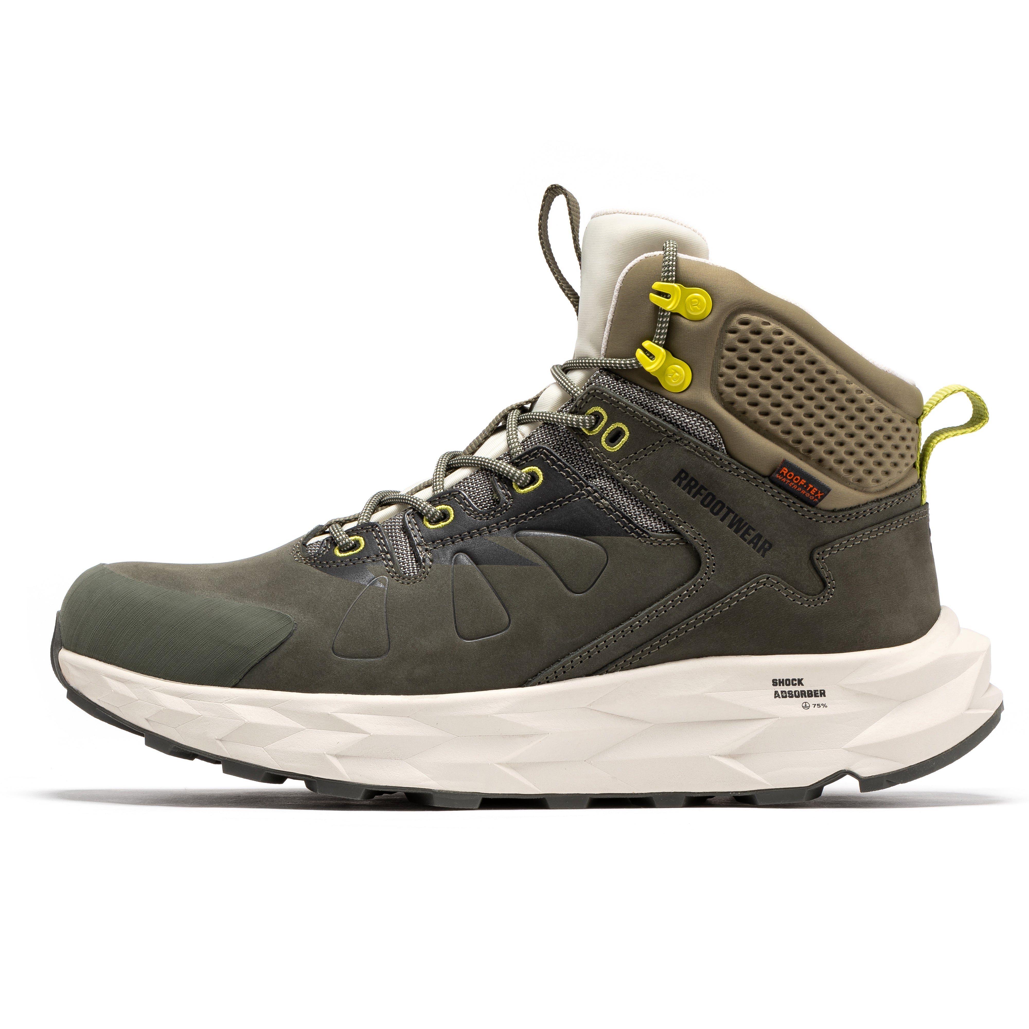 ROCKROOSTER Farmington 6-Inch Waterproof Boots, Green