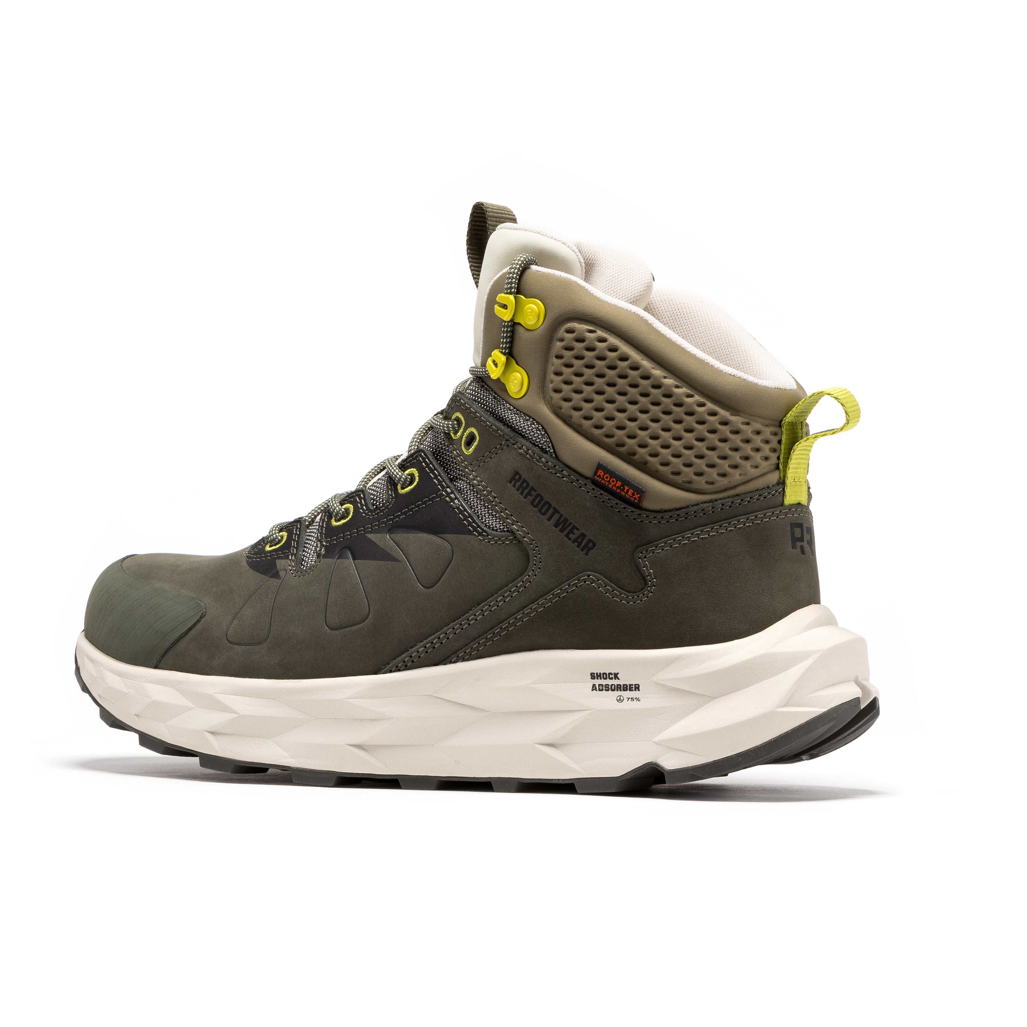 ROCKROOSTER Farmington 6-Inch Waterproof Boots, Green
