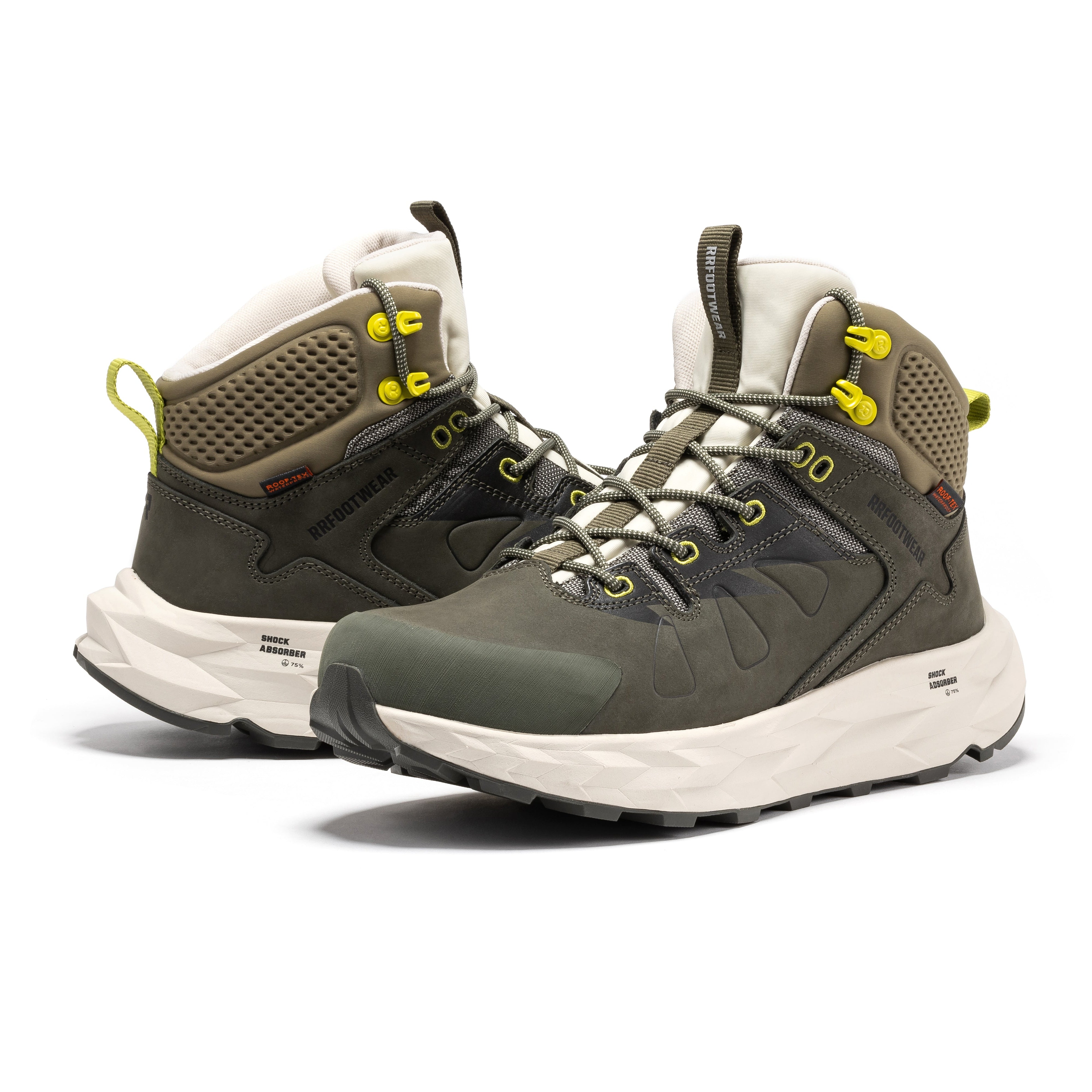 ROCKROOSTER Farmington 6-Inch Waterproof Boots, Green