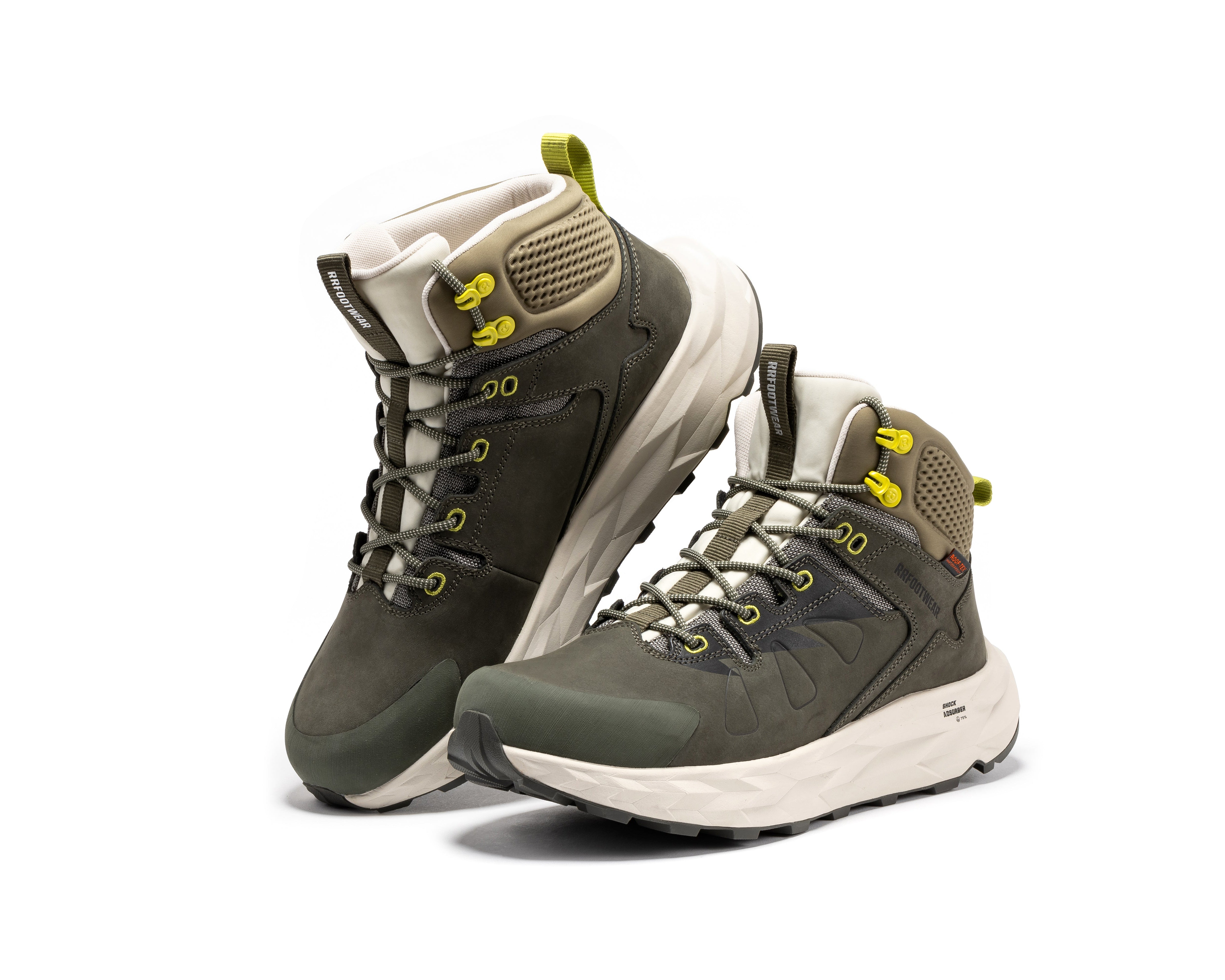 ROCKROOSTER Farmington 6-Inch Waterproof Boots, Green