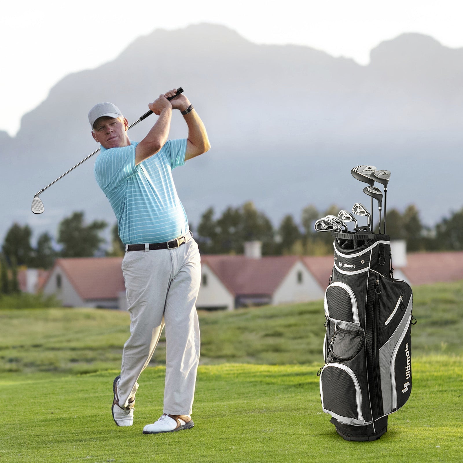 Men's 9 Pieces Complete Golf Club Set