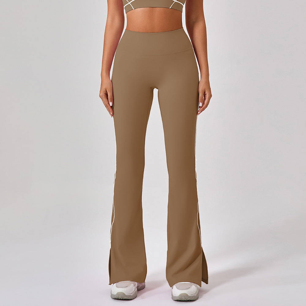 Women's High-Waisted Split-Hem Yoga Pants