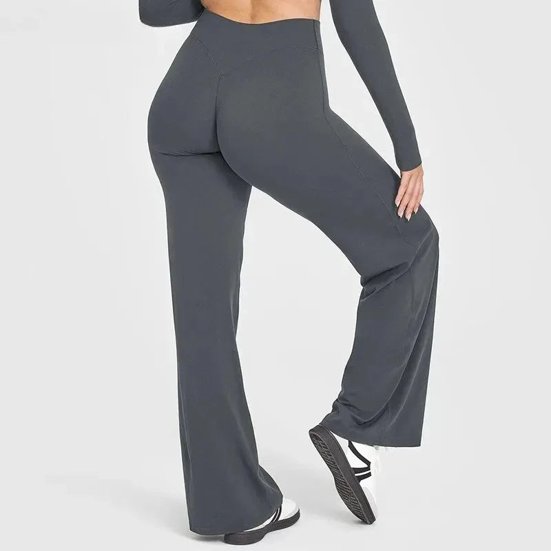 STOUREG Women's Straight-Leg Yoga Pants