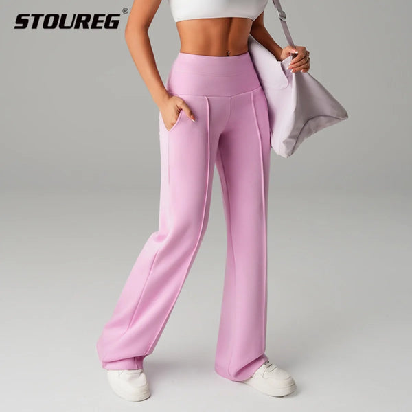 STOUREG Women's High-Waisted Yoga Pants