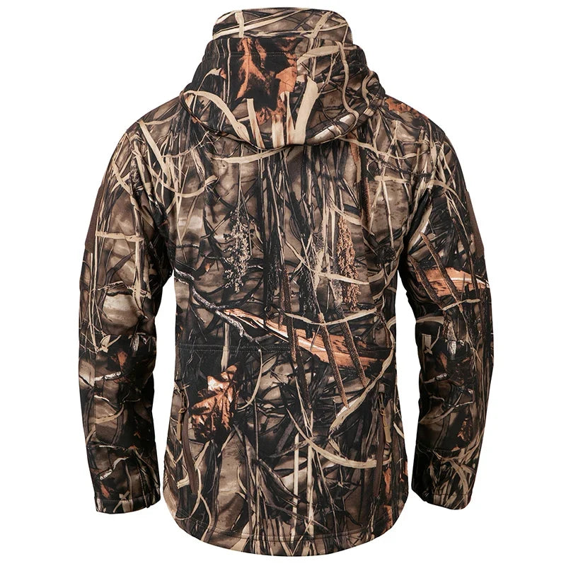 Men’s Camo Hooded Softshell Jacket
