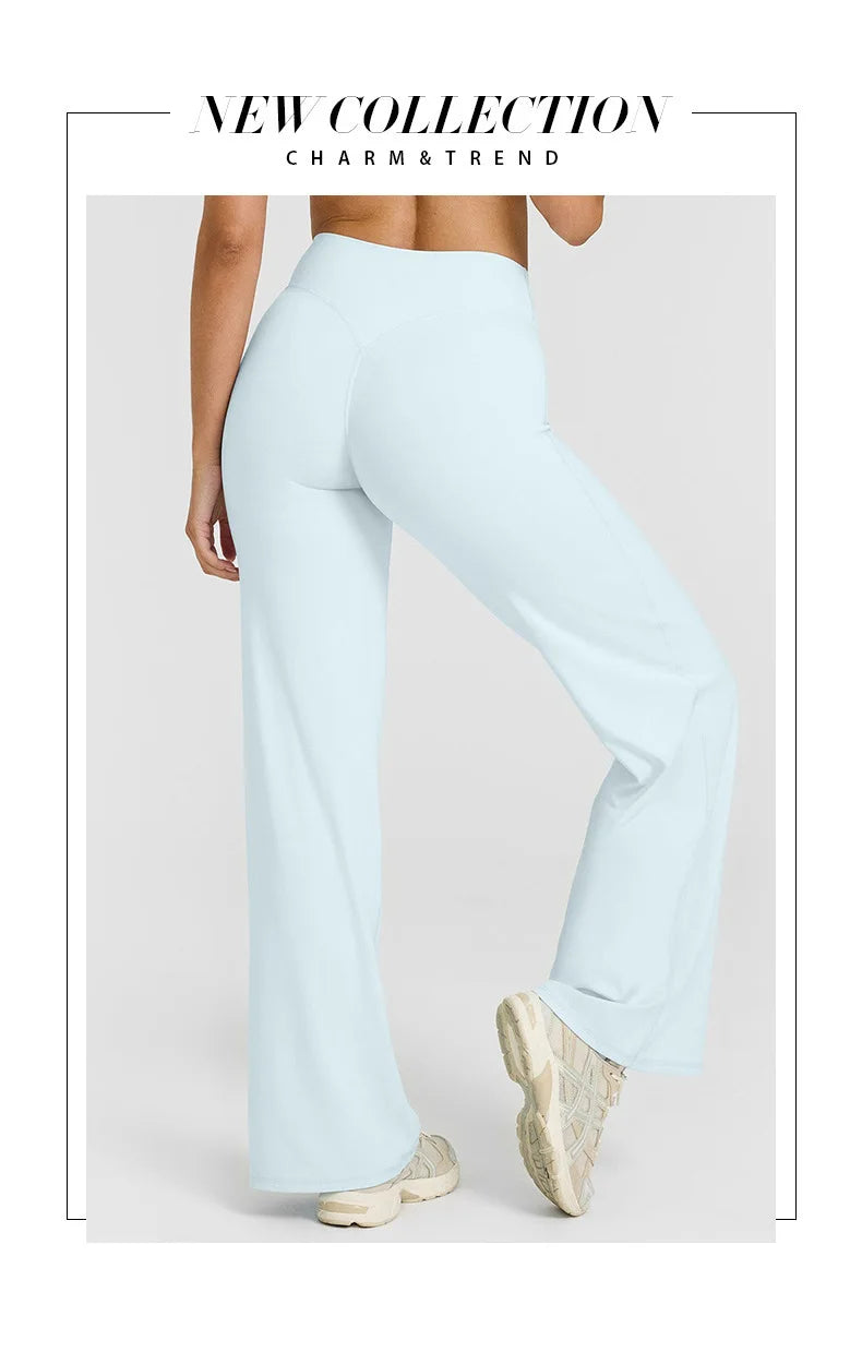 STOUREG Women's Straight-Leg Yoga Pants