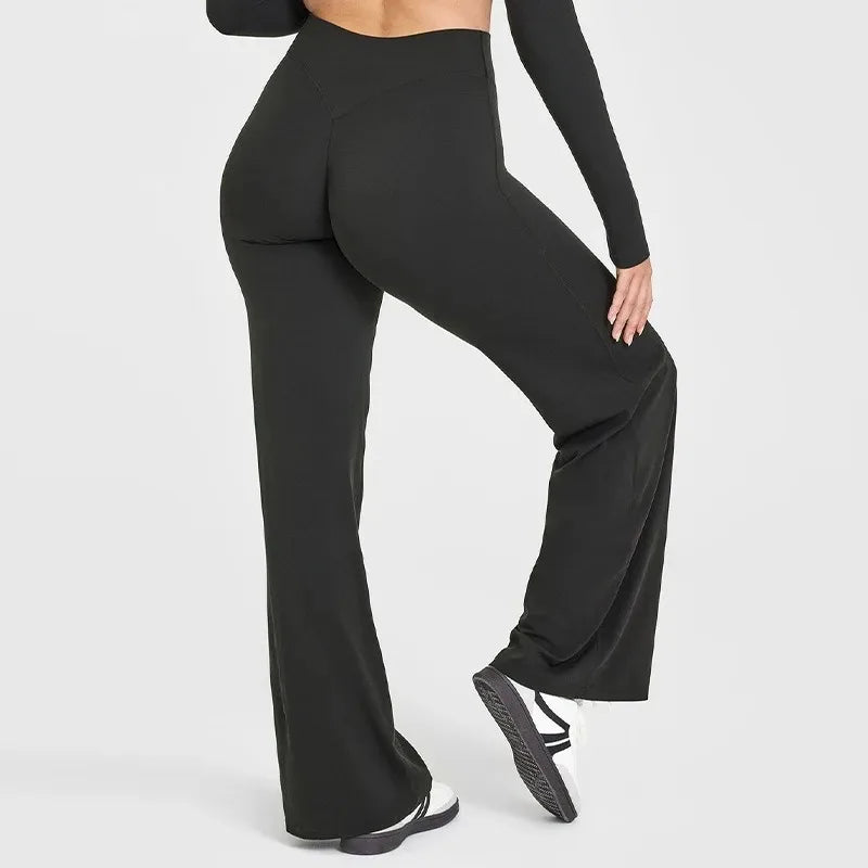 STOUREG Women's Straight-Leg Yoga Pants