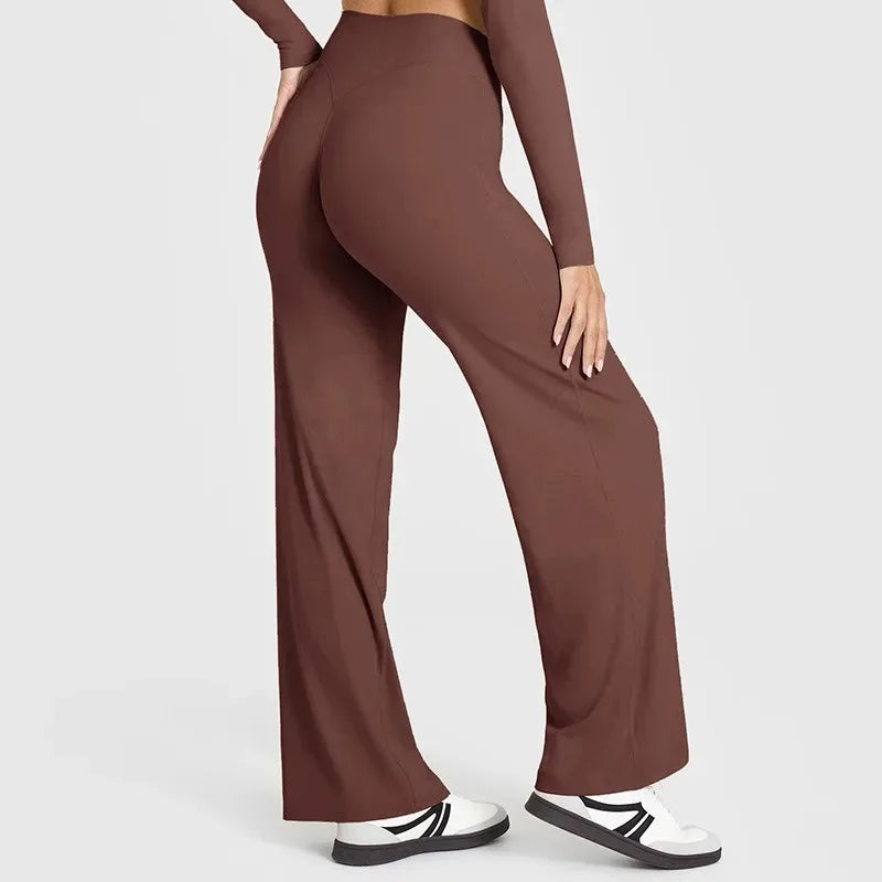STOUREG Women's Straight-Leg Yoga Pants