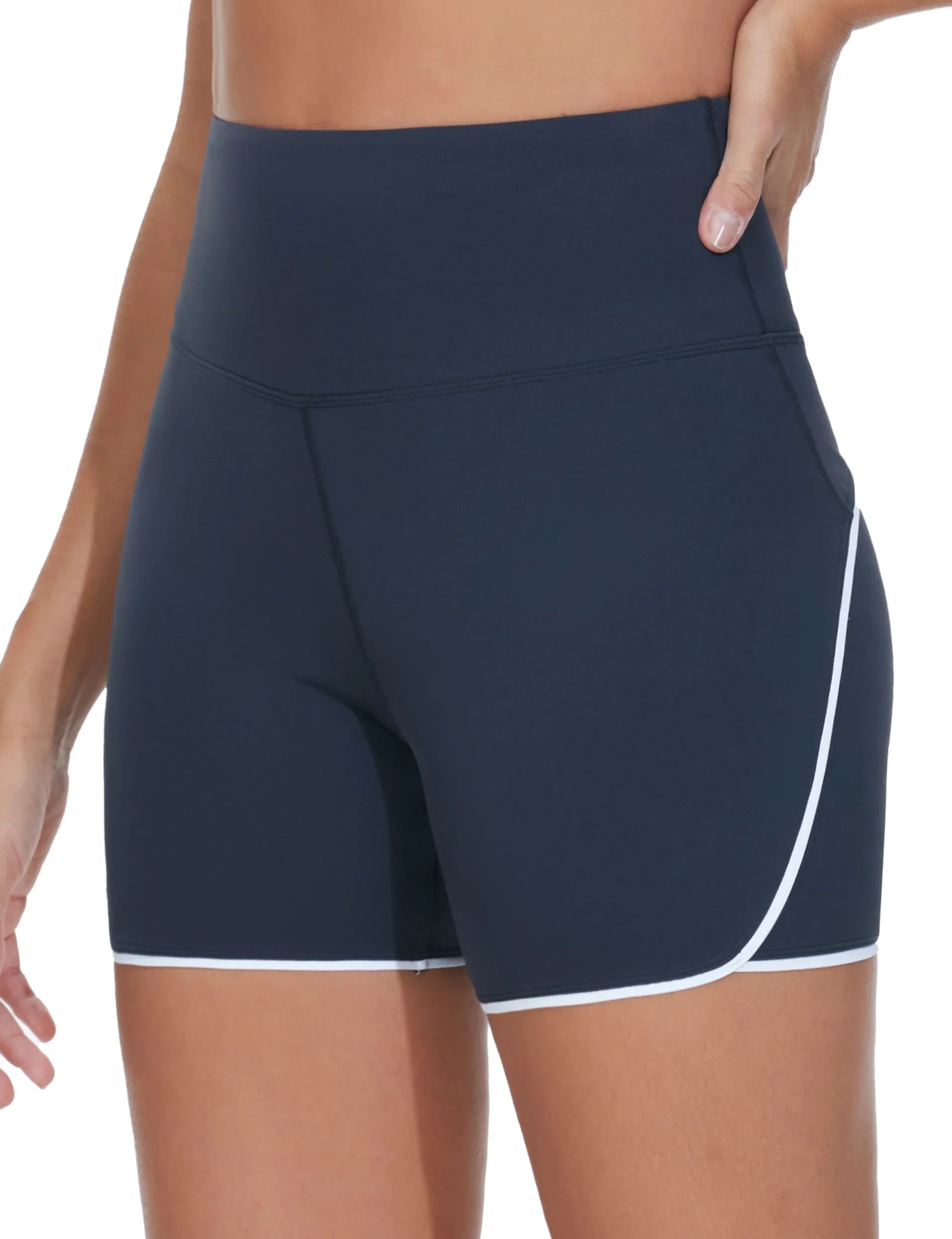 Women's High-Waisted Dolphin Running Shorts