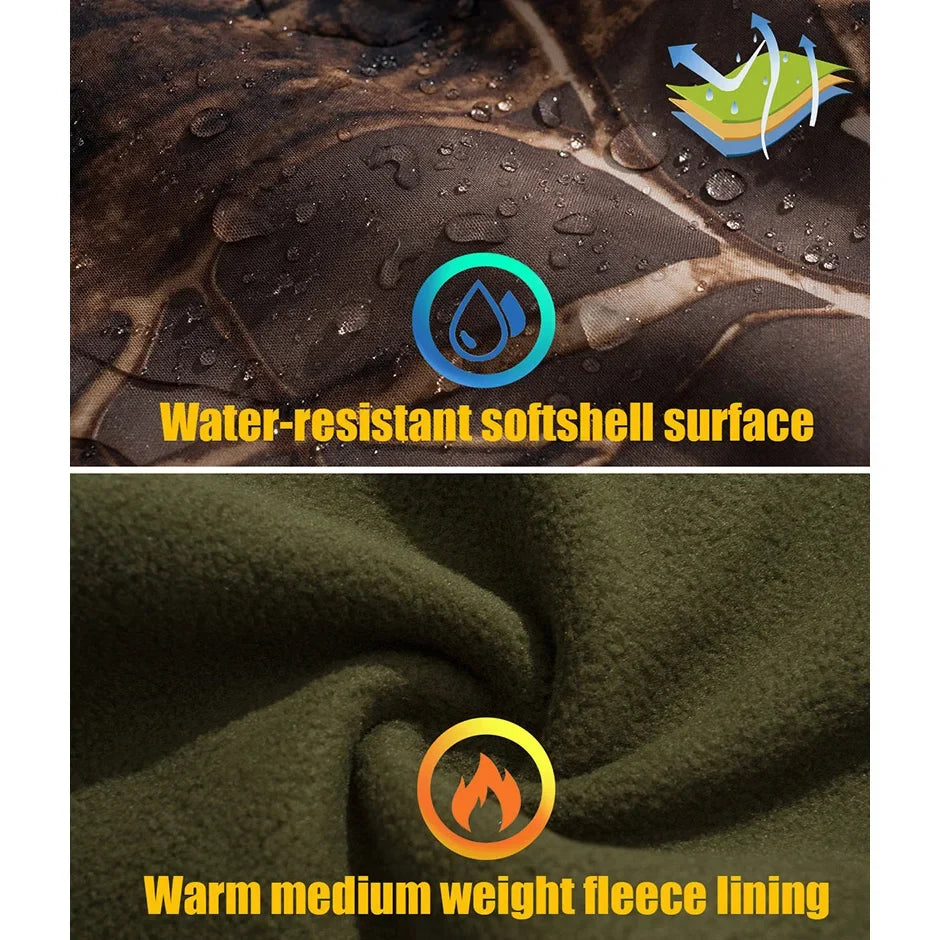 Men’s Camo Hooded Softshell Jacket
