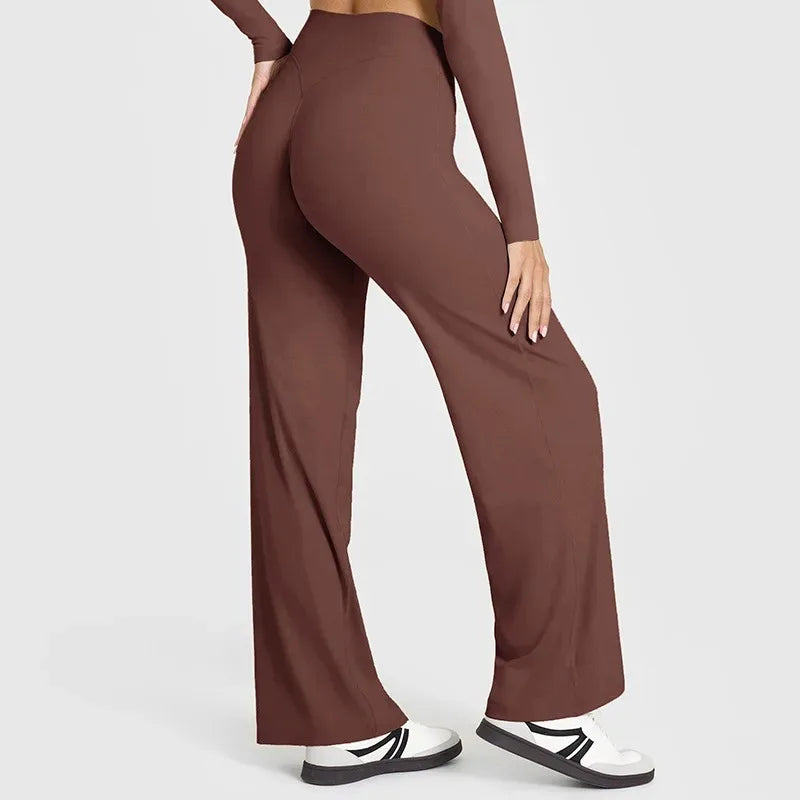 STOUREG Women's Straight-Leg Yoga Pants