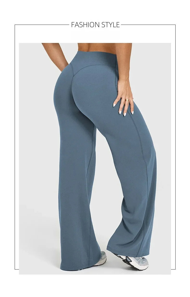 STOUREG Women's Straight-Leg Yoga Pants
