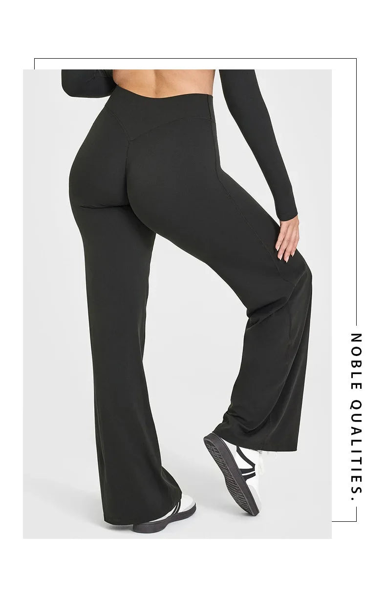 STOUREG Women's Straight-Leg Yoga Pants